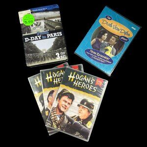 DVDs Bundle From D-Day To Paris DVD Set & Hogans Heroes Season 1-4 Dick Van Dyke